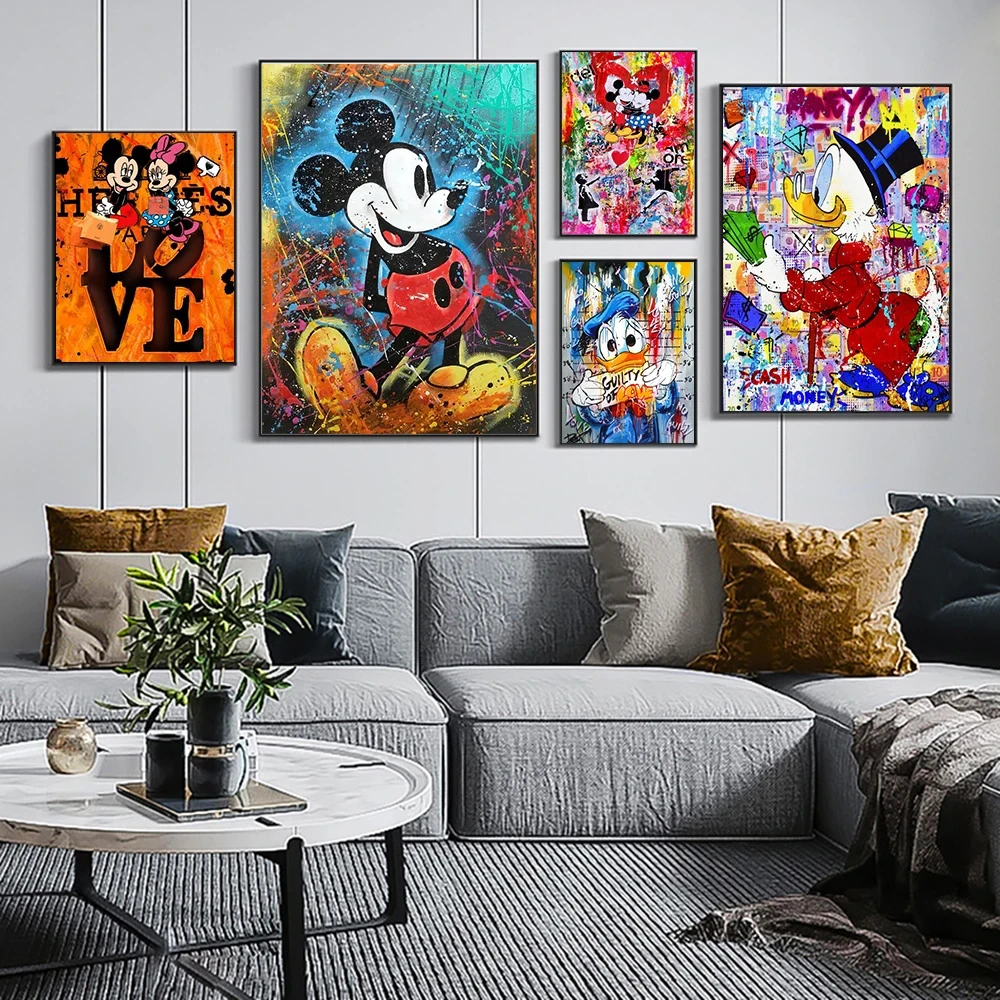 Disney Mickey Mouse Graffiti Art Paintings